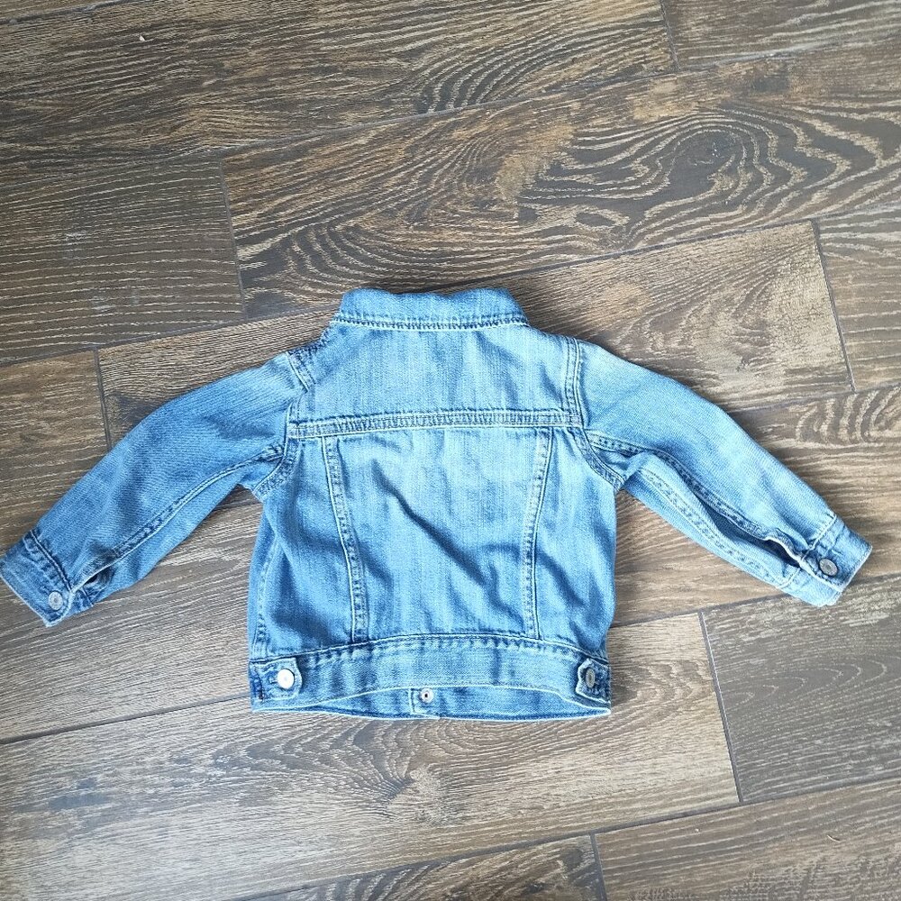 GAP Organic MF Medium Light Denim Jacket | Size 18-24 months - Picture 2 of 14
